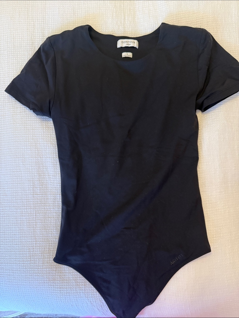 Contour Black Short Sleeve Bodysuit